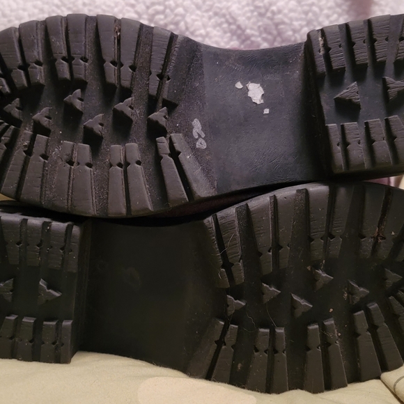 Madden Girl Velvet Combat Boots - Picture 4 of 5